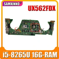 for asus q536f q536fdx ux562f q536fd laptop mainboard ux562fdx motherboard w gtx1050 i5 8265u 16g ram