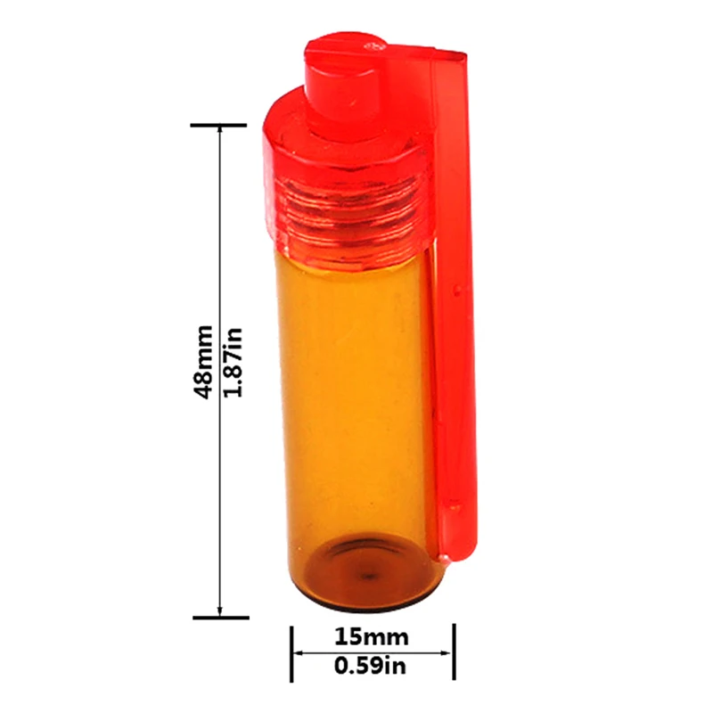 

Glass Round Bottle Waterproof Pill Case Sealed Container Snuff Bottles Random