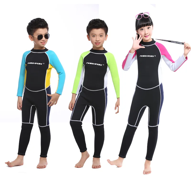 

wetsuits kids wetsuit 2mm one piece jumpsuit diving suit drysuit watersport wet suit children uv swimsuit