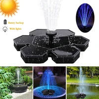 2021 led floating solar fountain pool pond solar panel powered fountain water pump outdoor fountain for garden decoration