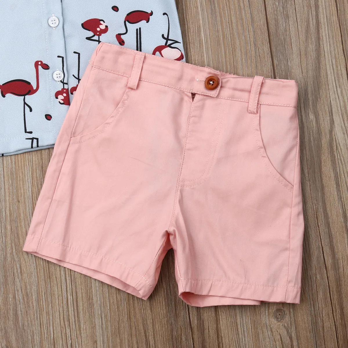 Рубашка с короткими рукавами и принтом для детей от 1 года до 5 лет Топы +