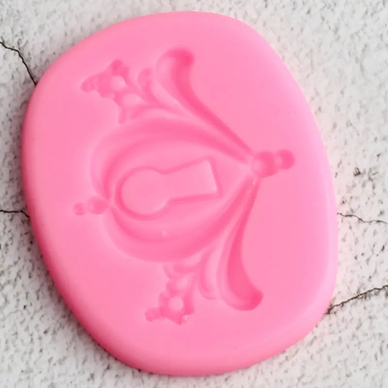 3D ключ Замочная скважина силиконовые помадные формы кухонные инструменты для