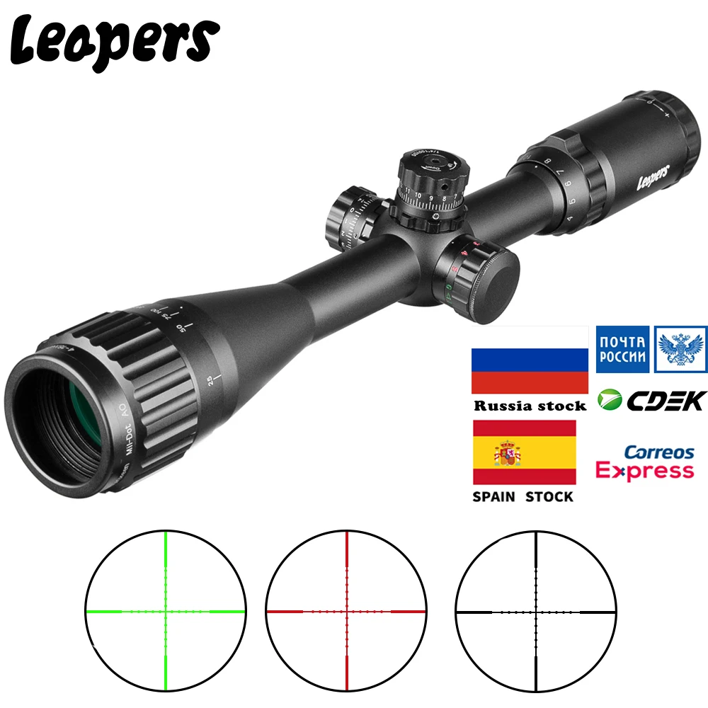Тактический Оптический прицел 4 16X40 красный зеленый с подсветкой для