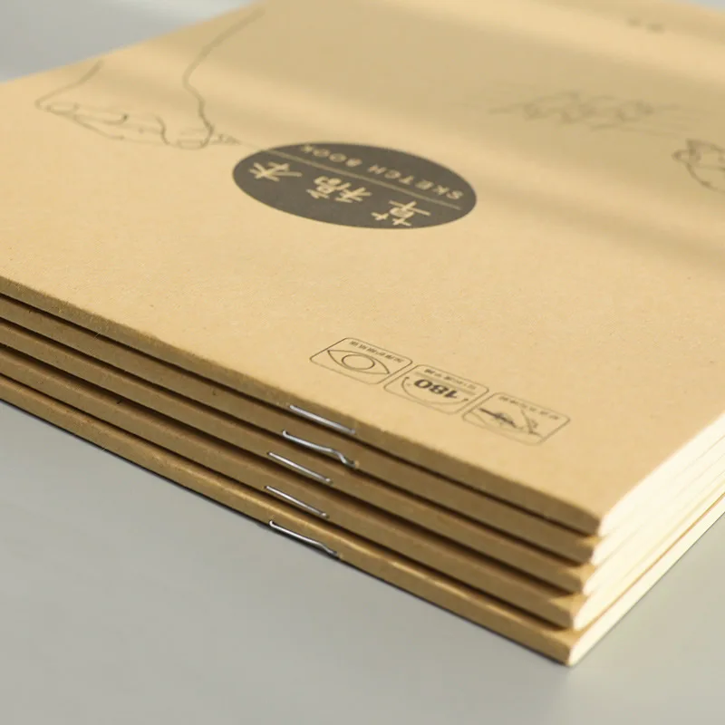 5 шт. крафт Обложка пустая бумажный альбом для чернил книга рисования лаконичные