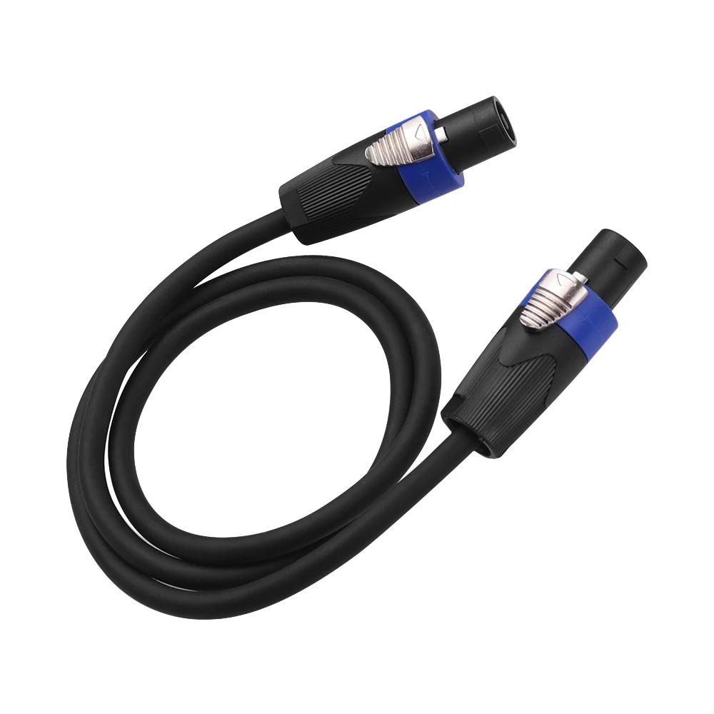 NL4FC черный 12AWG сценические микшерные Кабели аудио усилитель шнур спикер соединитель Штекерный четыре ядра бескислородный медный проводник