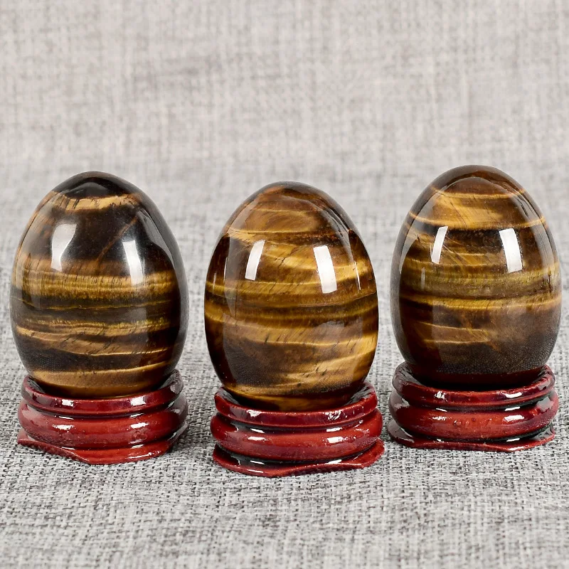 3Pcs set Натуральный глаз тигра Yoni массаж яичек маленький большой размер без просверленного Кегеля тренировка мышцы уход тазового пола тигра вагинальное здоровье - Цвет: 3Pcs set