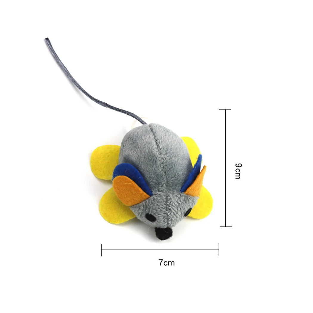 Cat Mice Toy Artificial Pull Rope Moving Teaser Interactive Bite Playing Toys For Cats Kitten Training | Дом и сад