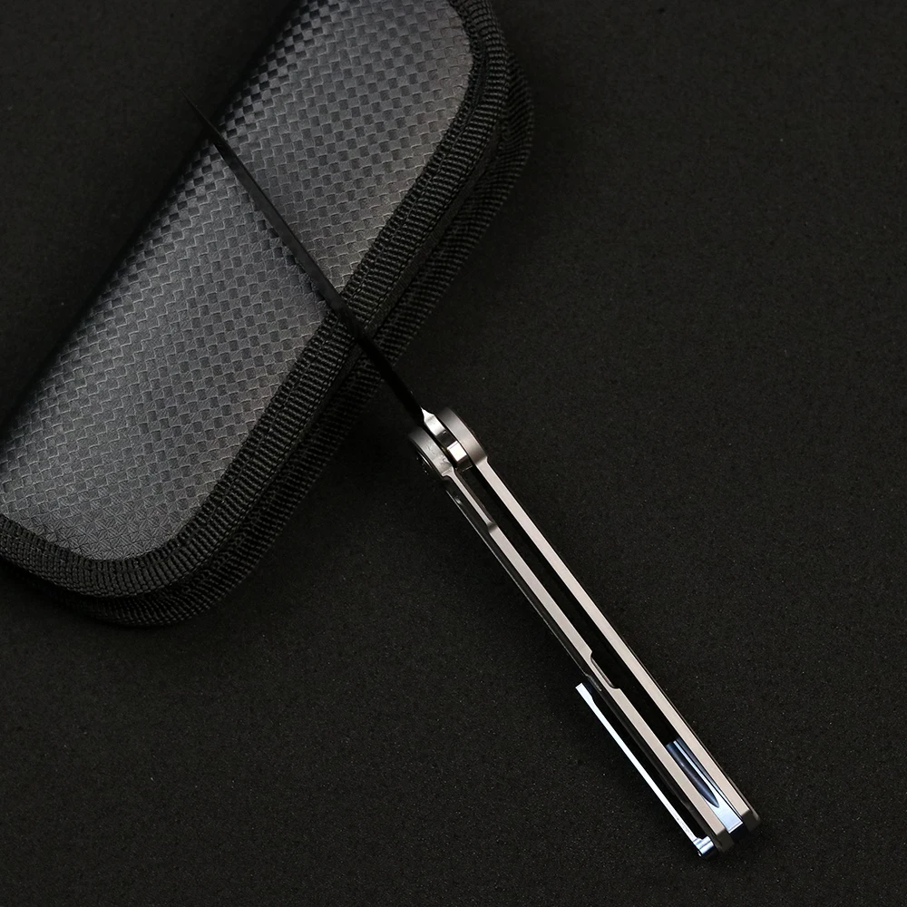 Murah Baru Taktis Camping Pisau Lipat TC4 Titanium Menangani M390 Pisau Lipat Penyelamatan Berburu Pisau Dapur Pisau Buah Alat EDC