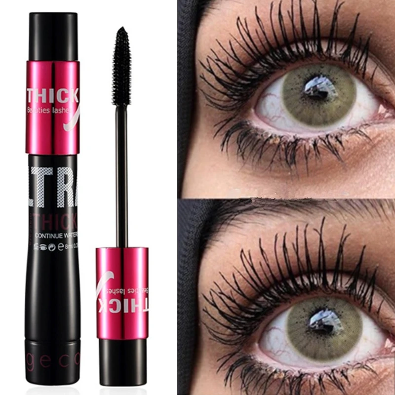 

4D Silk Fiber Eyelash Lengthening Mascara Waterproof Lasting Lash Black Eyelashes Extension Make Up 3D Curling Mascara Cosmetics