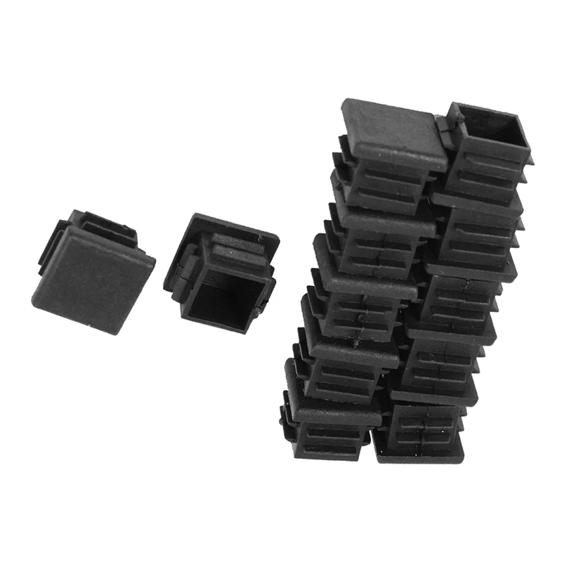 

12 Pcs 19mm x 19mm Blanking End Caps Square Tubing Tube Insert Plastic