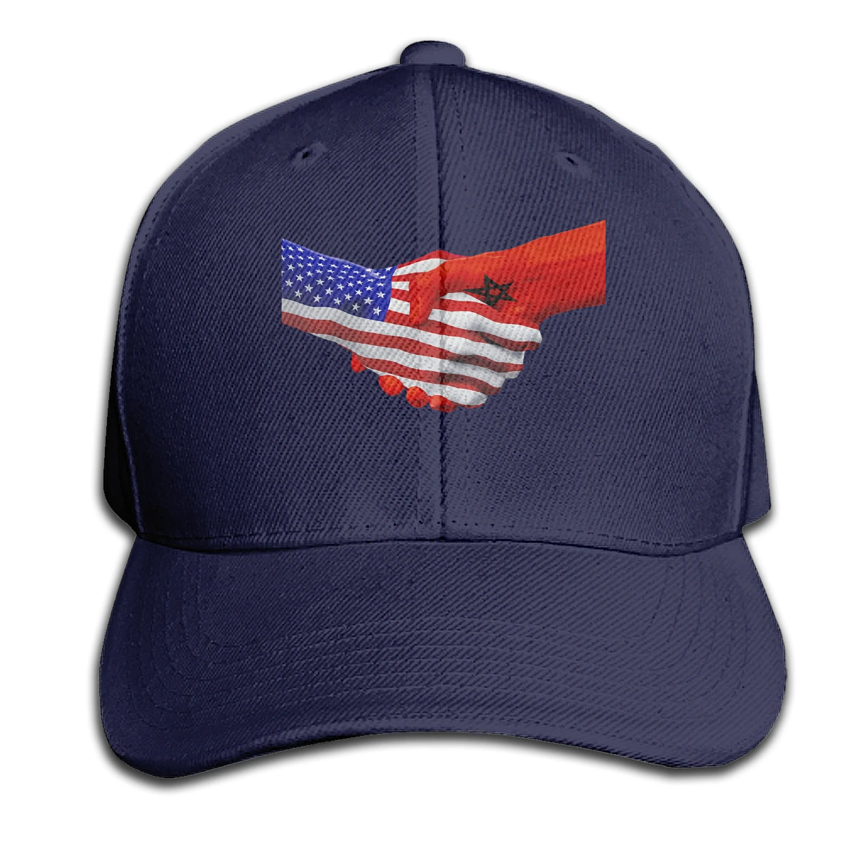 

Flag Of Morocco USA Flag men woman's Fashionable breathable Hip hop caps
