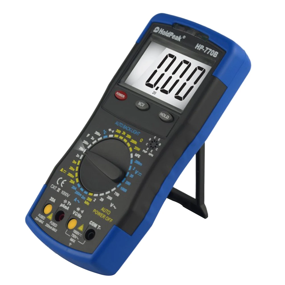 Мультиметр Φ Высокоточный Вольтметр Амперметр Ом тестер ручной Точный точный