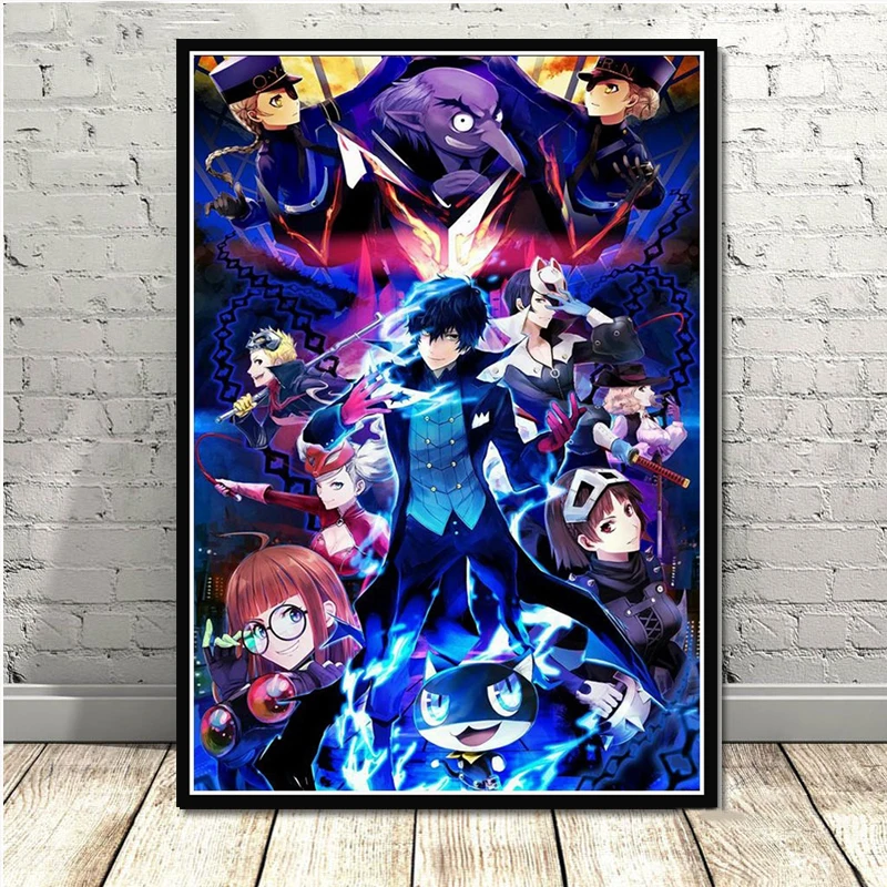 Persona 5 постер для видеоигр настенные художественные плакаты и принты Картина на