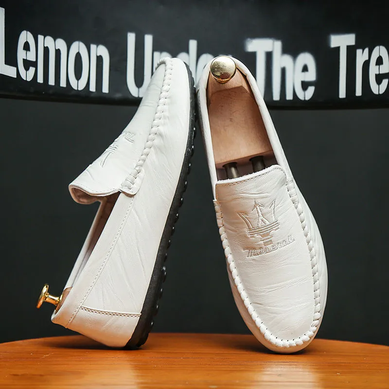 Туфли мужские из ПУ кожи классические дышащие повседневная обувь для вождения