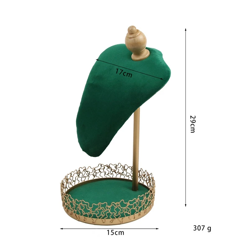 Модный портрет шеи ювелирных изделий стенд металлический колье из фланелевой