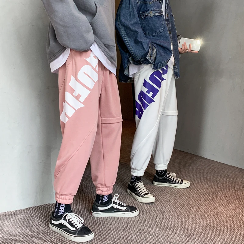 Мужские повседневные трикотажные брюки плотные черные/белые/серые бархатные с