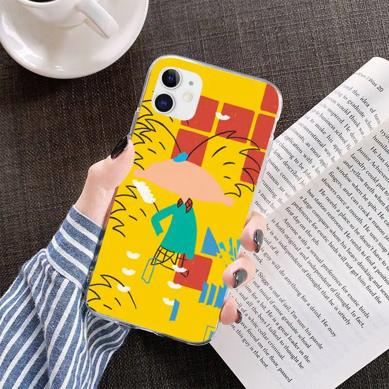 

Funny cartoon Hey Arnold Helga love Phone Case for iphone 12 pro max mini 11 pro XS MAX 8 7 6 6S Plus X 5S SE 2020 XR cover