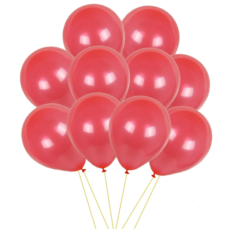10pcs red 5 мм* 10 м воздушный шар, веревка, фольга, шар, лазер, розовое золото, серебро, лента, украшение для свадьбы, дня рождения, вечеринки, воздушный шар, упаковка, кран - Цвет: 10pcs red