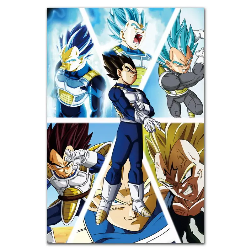 MQ3679 Dragon Ball супер ультра инстинкт Гоку японского Аниме Комикс плакат Шелковый светильник на холсте домашний декор для спальни Настенная картина печать