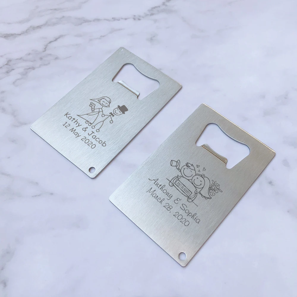 Персонализированные благосклонности венчания вечерние сувенир настраиваемым