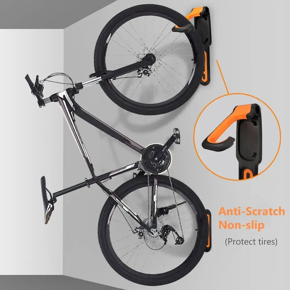 

Adjustable Saving Space Bicycle Hanging Stand Bike Wall Storage Hanger Hook Rack Steel Material Bike Wall Mount