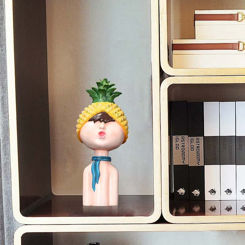 

SIMPLE MODERN RESIN FRUIT COUPLE DOLL ACCESSORIES HOME LIVINGROOM FIGURINES DECORATION CRAFTS GIRL HEART WEDDING BIRTHDAY GIFTS