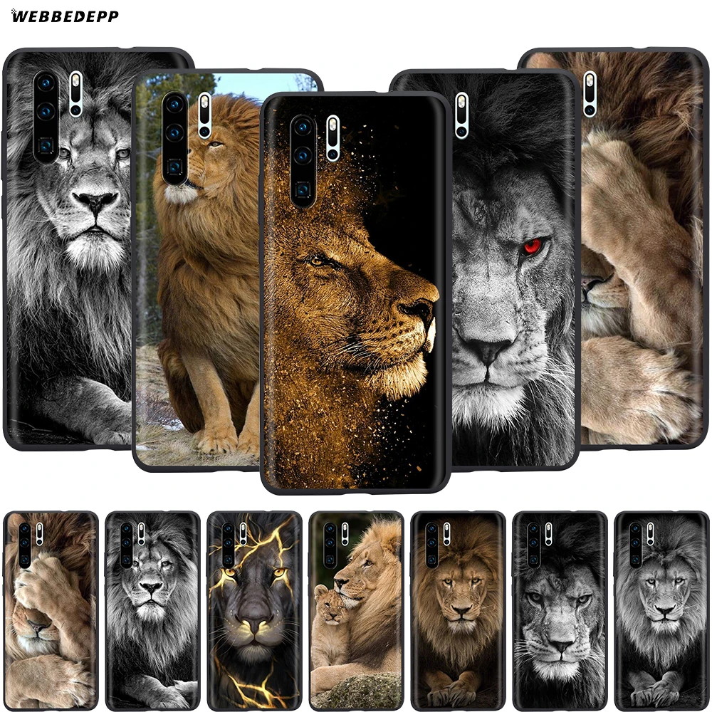 Webbedepp Лев Альфа Мужской чехол для Huawei P8 P9 P10 P20 P30 Lite Pro P Smart Z Mini