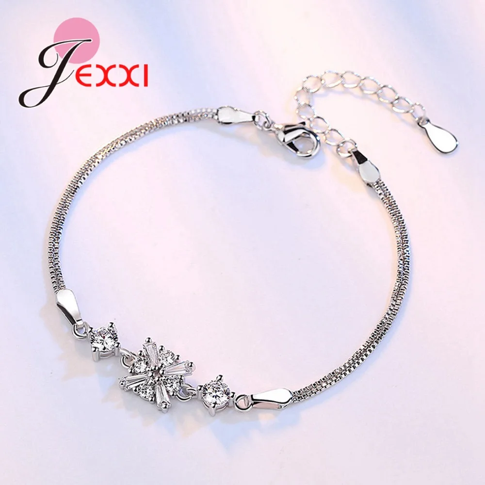 Браслет женский из серебра 925 пробы с фианитами 1 шт. | Украшения и аксессуары