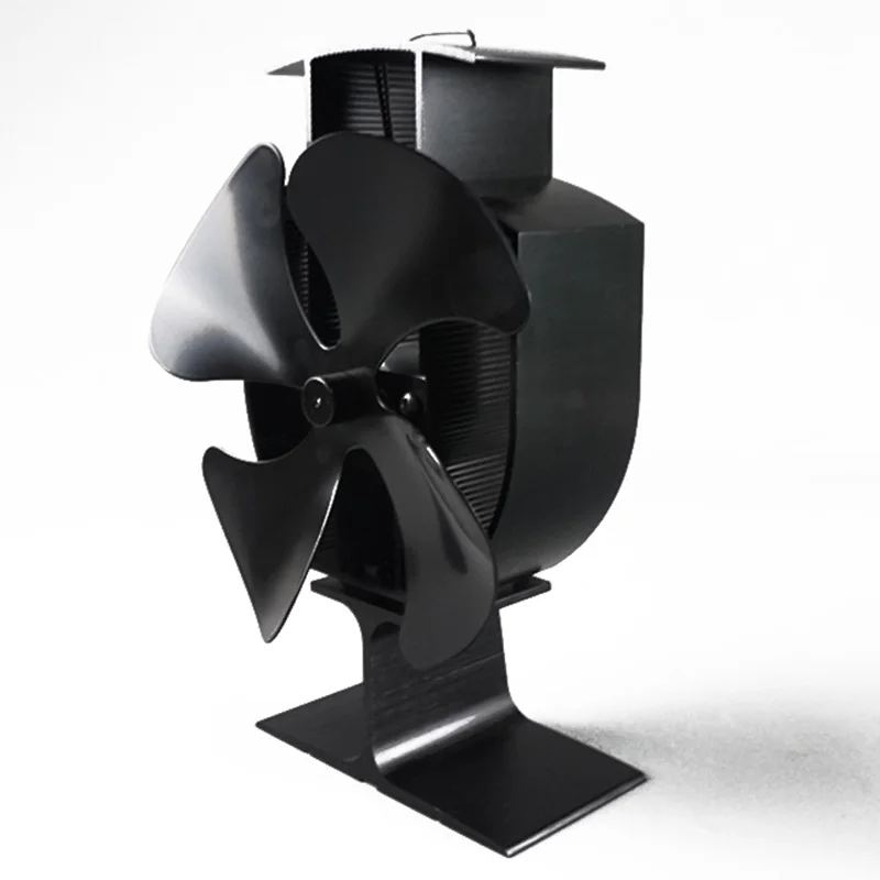 4 лопасти деревянная горелка нагреватель вентилятор плита камин тепловая