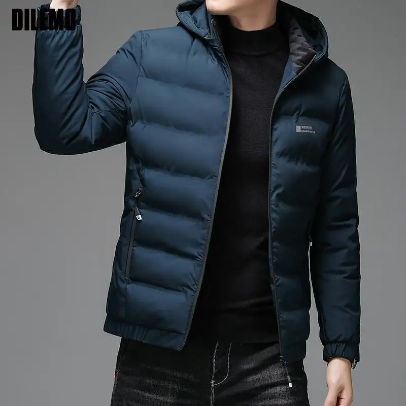 Winter Warm New Designer Brand Casual Fashion Windproof Parka Bubble Jacket With Hood Men Windbreaker Puffer Coat Men Clothes