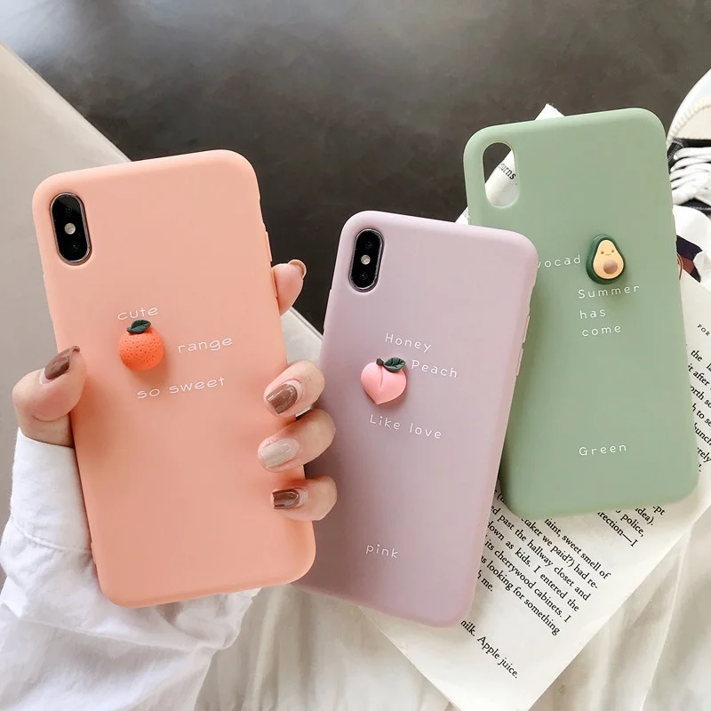 Классический милый 3D фруктовый Забавный авокадо чехол на заднюю панель для iPhone 11