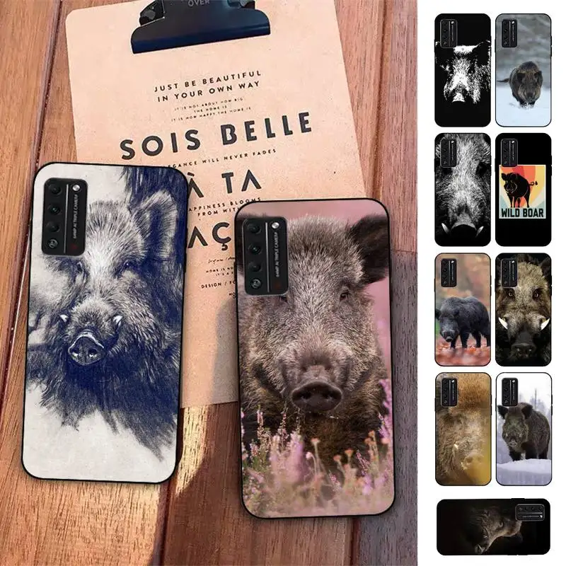 

FHNBLJ Wild Boar Animal Phone Case for Huawei Honor 10 i 8X C 5A 20 9 10 30 lite pro Voew 10 20 V30