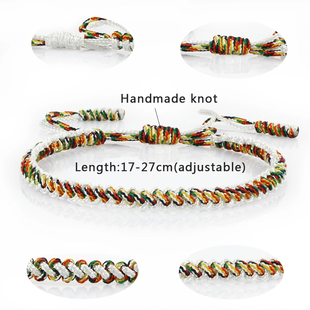 Этнические разноцветные плетеные браслеты богемные браслеты-ленты для женщин и