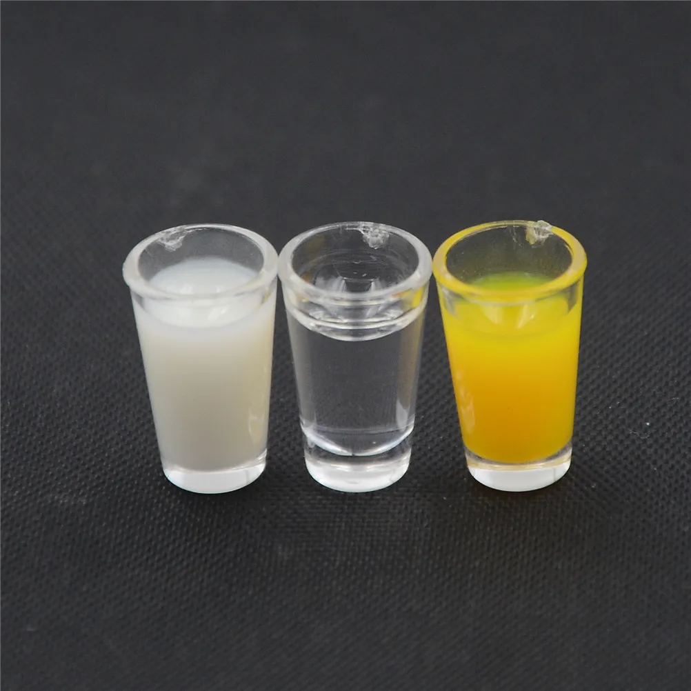 

1pair 1:6 Scale Food Kitchen Living Crafts Landscape Miniature Juicer Milk Bottle Cup Ducks Dollhouse Miniature Toy Doll