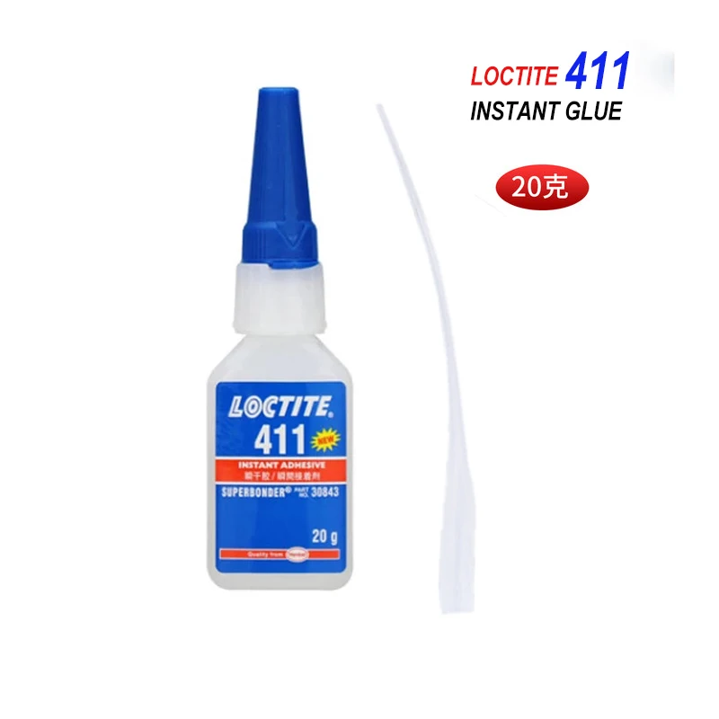 

20ml Super Glue 411 Instant Strong Glue Bond Leather Wood Rubber Metal Glass Cyanoacrylate DIY Adhesive Nail Gel Gadgets