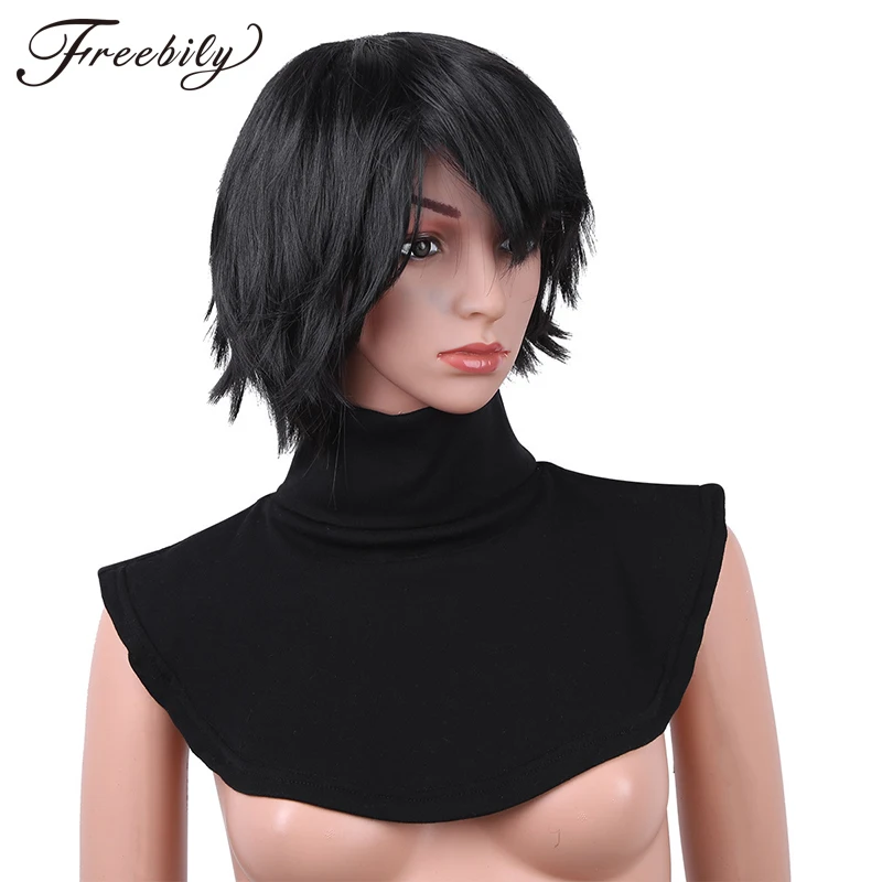 Женская накладная блузка с воротником хомутом и ложным воротником| |