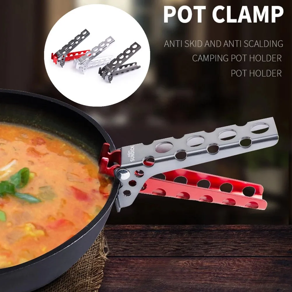 

Camping Pot Pan Gripper Handle SUNDICK Camping Anti-Scald Pot Pan Bowl Gripper Outdoor Handle Holder Clip Picnic Kitchen Tool