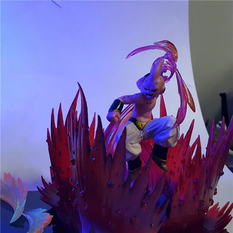

DIY LED Dragon Ball Lampara Anime Spirit Bomb Sun Goku VS Buu PVC Action Figures Toys Dragon Ball Super Juguetes Gokou Model