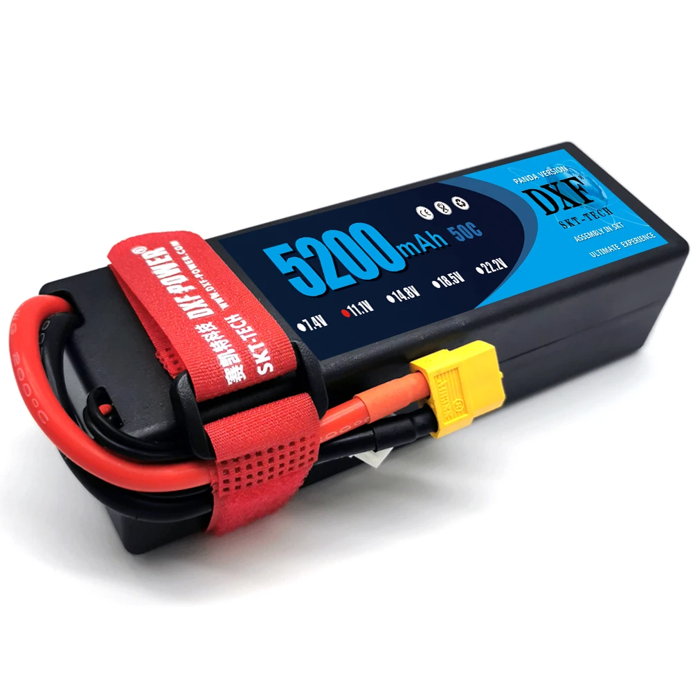 Жесткий чехол DXF 3S 11 1 V 5200mah 50C MAX100C Lipo Battery Hard 1/10 1/8 Scale для TRXXX Slash 4x4 RC Car | Игрушки и