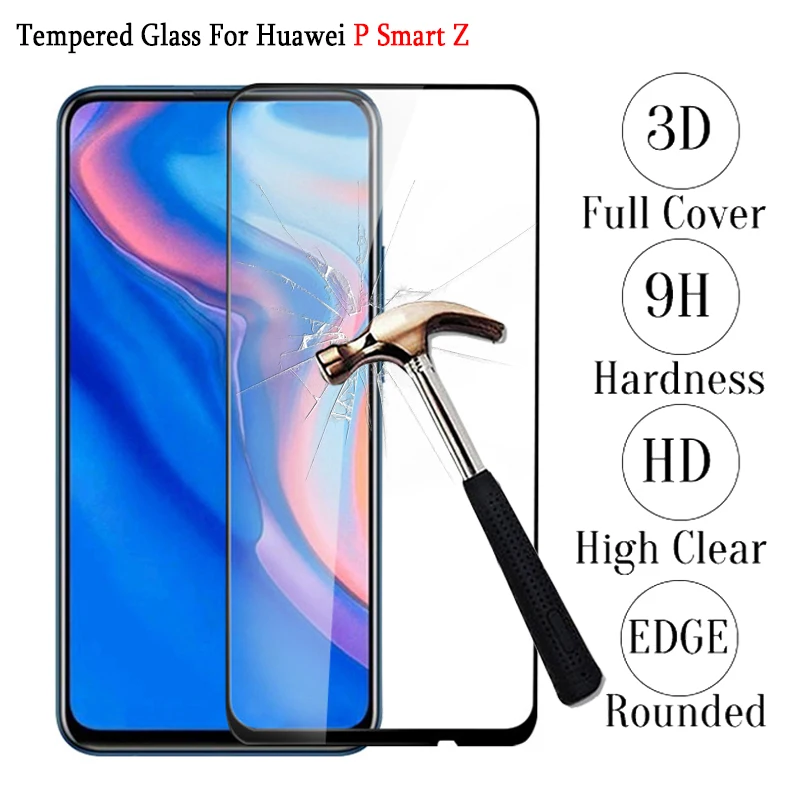 3D Защитное стекло для Huawei P Smart Z закаленное полное покрытие Psmart Psmartz 64gb глобальная