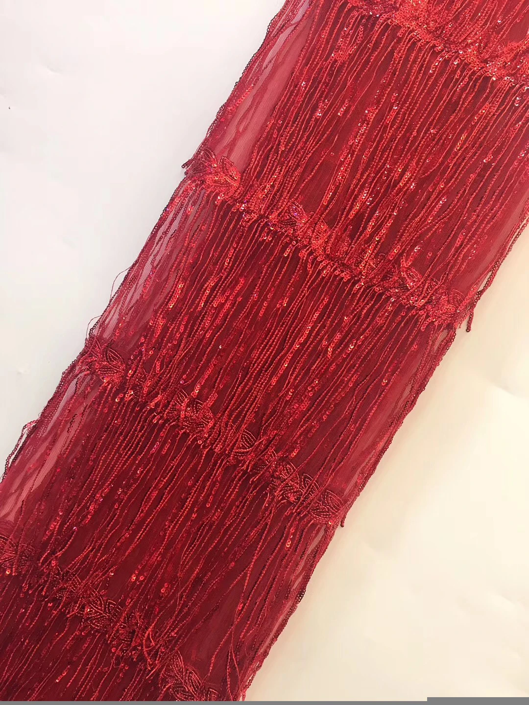 Nigerian Lace Fabric 2021 High Quality Wedding Deep Purple African With Sequins French ZX3075 | Дом и сад