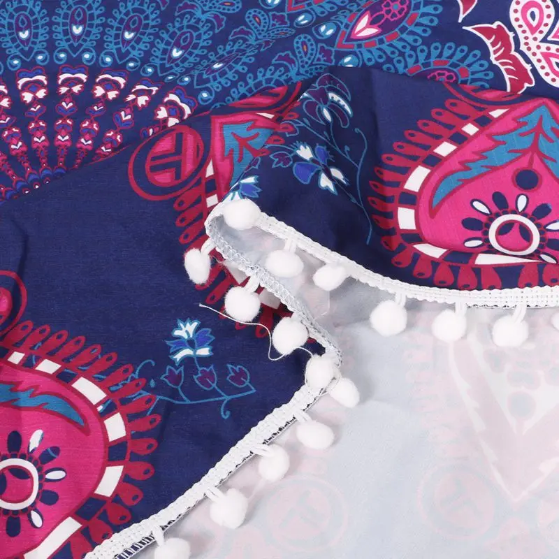 Мандала Круглый Гобелен Пикник пледы ковры одеяло летнее пляжное полотенце