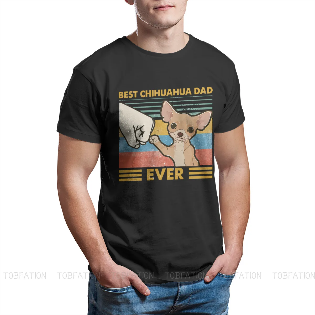 Футболка Best Dad Ever в стиле хип-хоп женская футболка для отдыха и досуга летняя