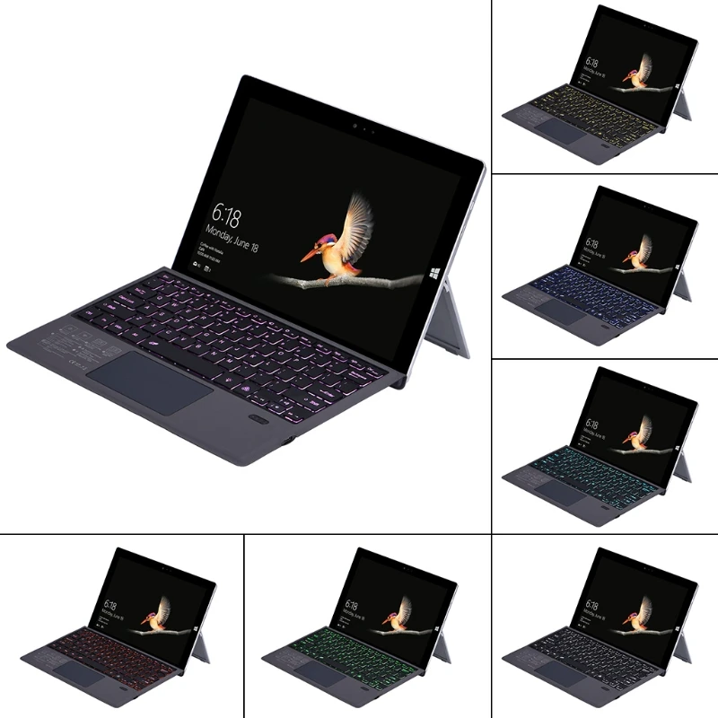 

Mini Ultra-thin Bluetooth 3.0 Wireless Keyboard for microsoft- Surface Pro 3/4/5/6/7 Tablet PC With Backlight