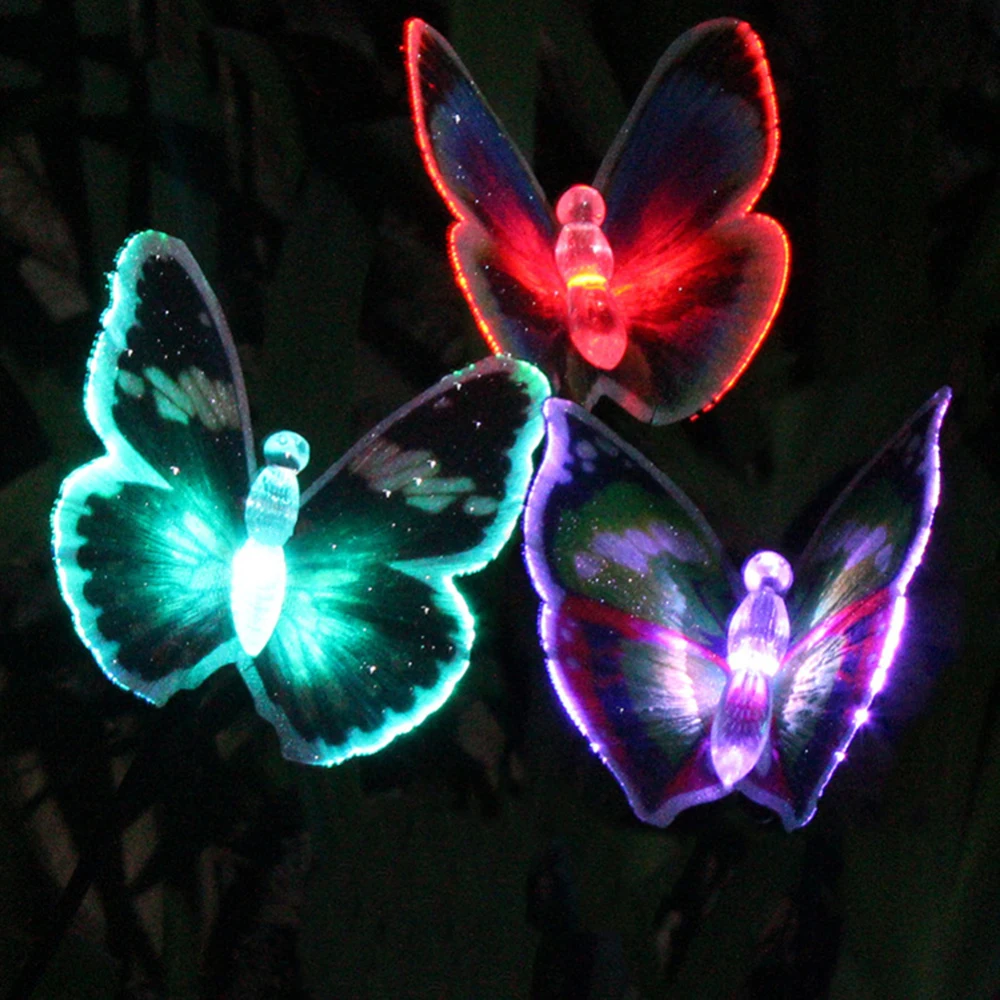 LED Garden Solar Light Color-Changing Outdoor Waterproof Butterfly Solar LED for Garden Decoration Path Lawn Landscape Lamp images - 6