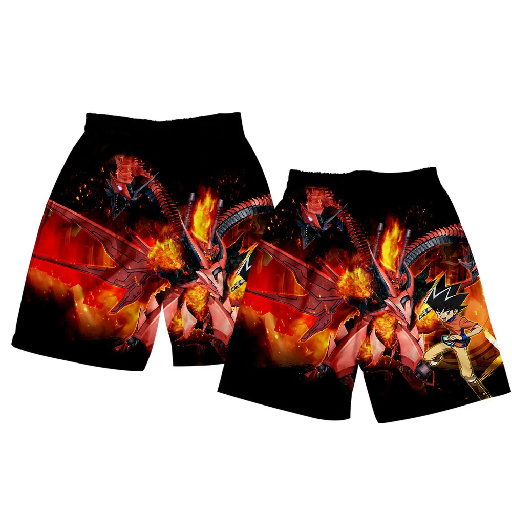

2021 Men/Women 3D Print DUEL MASTERS Shorts Trunks Summer Quick Dry Beach Shorts Men Hip Hop Short Pants Beach Wear
