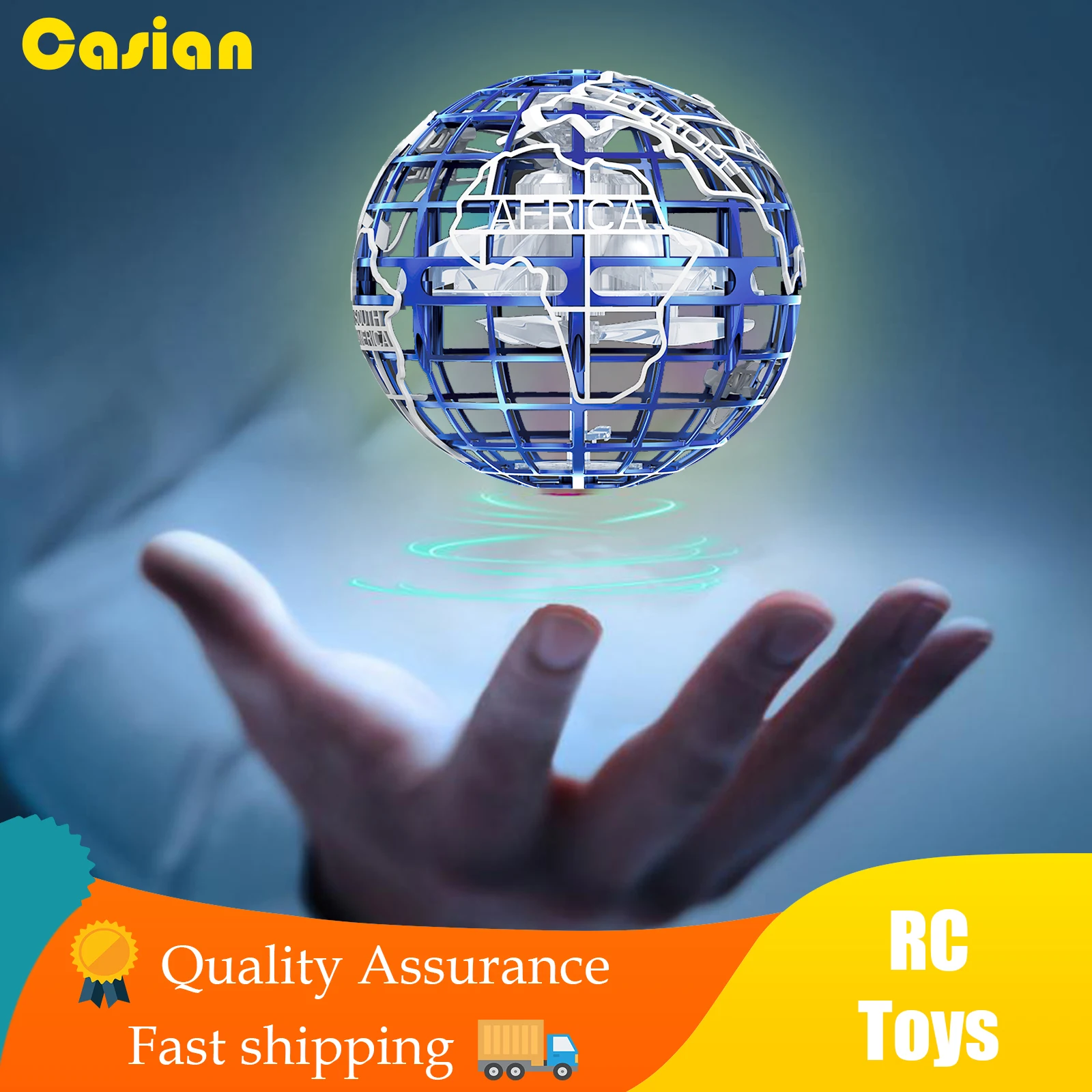 

Flying Ball Spinner Flyorb RC mini Drone UFO Soaring Helicopter Stress Release Magic Wand Operated Dron Toys for Kid Adult XMAS