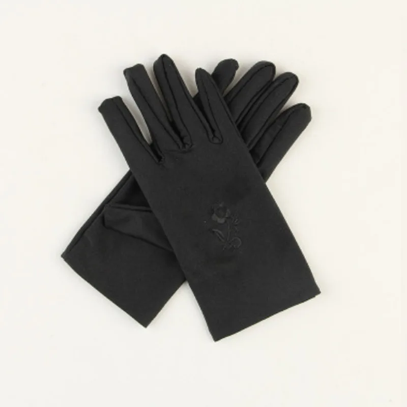 Женские эластичные перчатки в горошек летние с защитой от солнца и для девушек