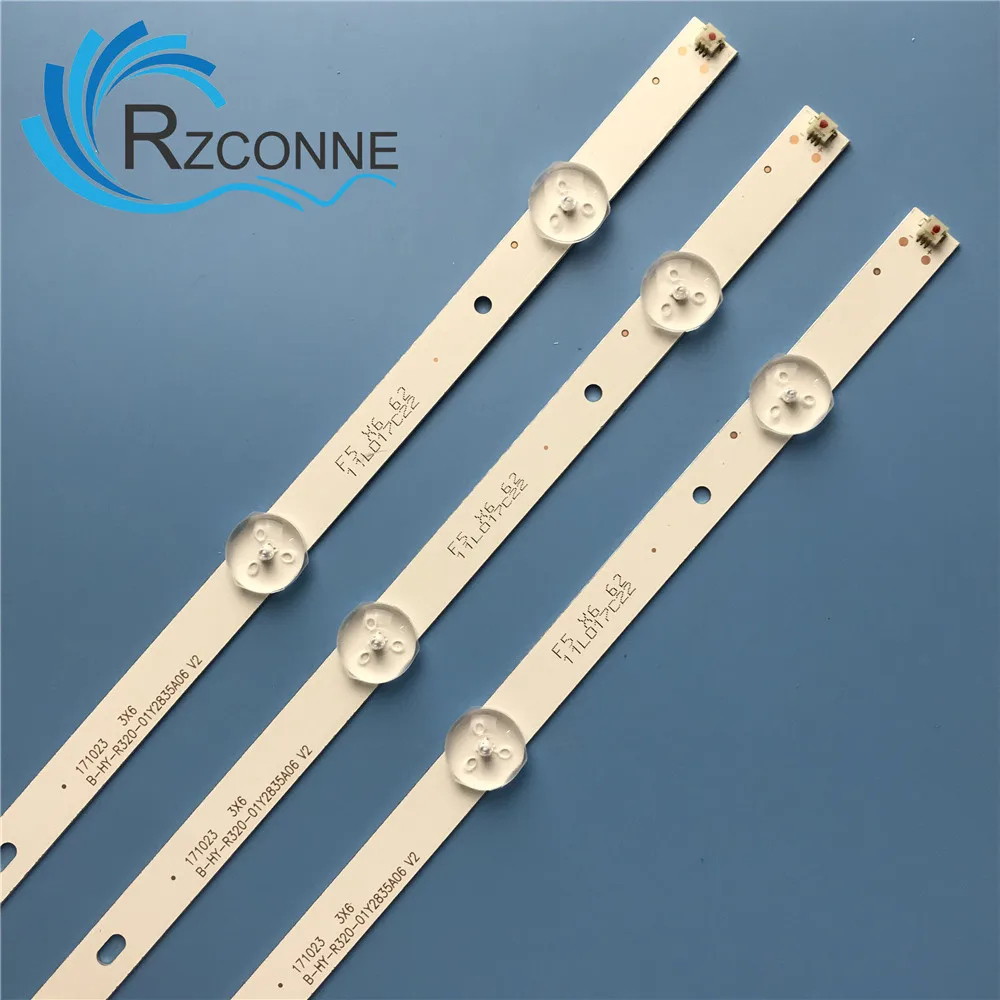 Универсальная Светодиодная лента с подсветкой 580 мм 6 ламп для Samsung LG 32 дюймового