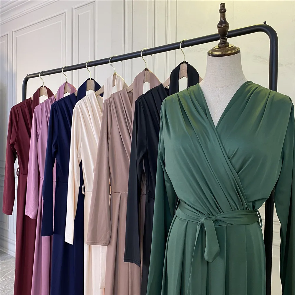 

Ramadan Modest Abaya Dress Women Eid Mubarak Abaya Dubai Muslim Moroccan Kaftan Dresses Abayas Women Vestidos Robe Longue Femme